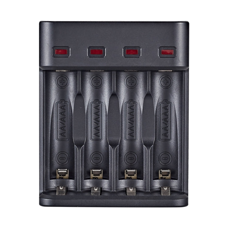 AAA Rechargeable Battery Independent 4 Slot USB Charger Eurekaonline