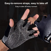 BOODUN 1096 Non-slip Wear-resistant Breathable Fitness Sports Silicone Gloves, Size:XL(Black) Eurekaonline