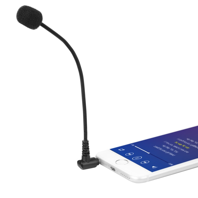 BOYA BY-UM4 3.5mm Interface Plug Live Show Omni-directional Condenser Mic Mini Flexible Microphone for iPhone, Galaxy, Huawei, LG and other Smartphones(Black) Eurekaonline