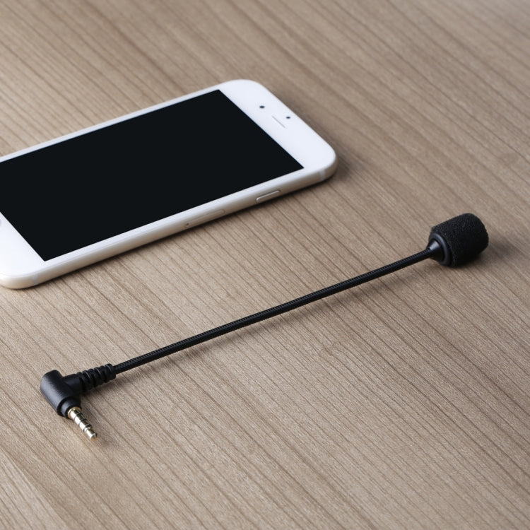 BOYA BY-UM4 3.5mm Interface Plug Live Show Omni-directional Condenser Mic Mini Flexible Microphone for iPhone, Galaxy, Huawei, LG and other Smartphones(Black) Eurekaonline