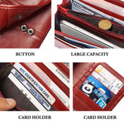 BP806 RFID Anti-Theft Brush Lady Wallet Multi-Card Clutch Bag(Black) Eurekaonline