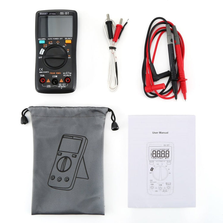 BSIDE ZT102A LCD Display 6000 Words AUTO Intelligent Gear Automatic Range Digital Multimeter Eurekaonline
