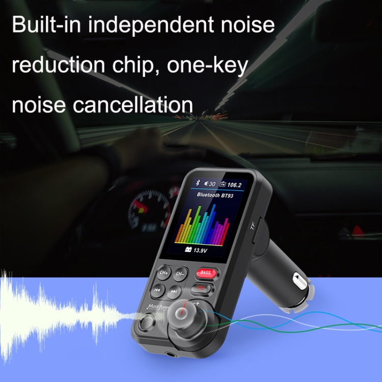 BT93 Color Screen Car MP3 Bluetooth Player(Black) Eurekaonline