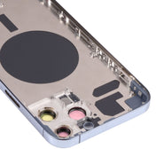 Back Housing Cover with SIM Card Tray & Side  Keys & Camera Lens for iPhone 13 Pro Max(Blue) Eurekaonline