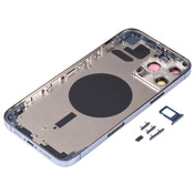 Back Housing Cover with SIM Card Tray & Side  Keys & Camera Lens for iPhone 13 Pro Max(Blue) Eurekaonline