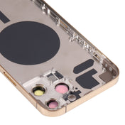Back Housing Cover with SIM Card Tray & Side  Keys & Camera Lens for iPhone 13 Pro Max(Gold) Eurekaonline