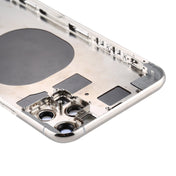 Back Housing Cover with SIM Card Tray & Side keys & Camera Lens for iPhone 11 Pro Max(Silver) Eurekaonline