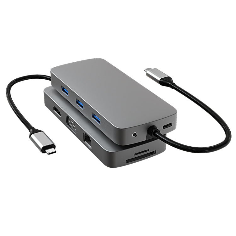  Type-C + USB 3.0 + 2 USB 2.0 Ports Docking Station HUB Eurekaonline