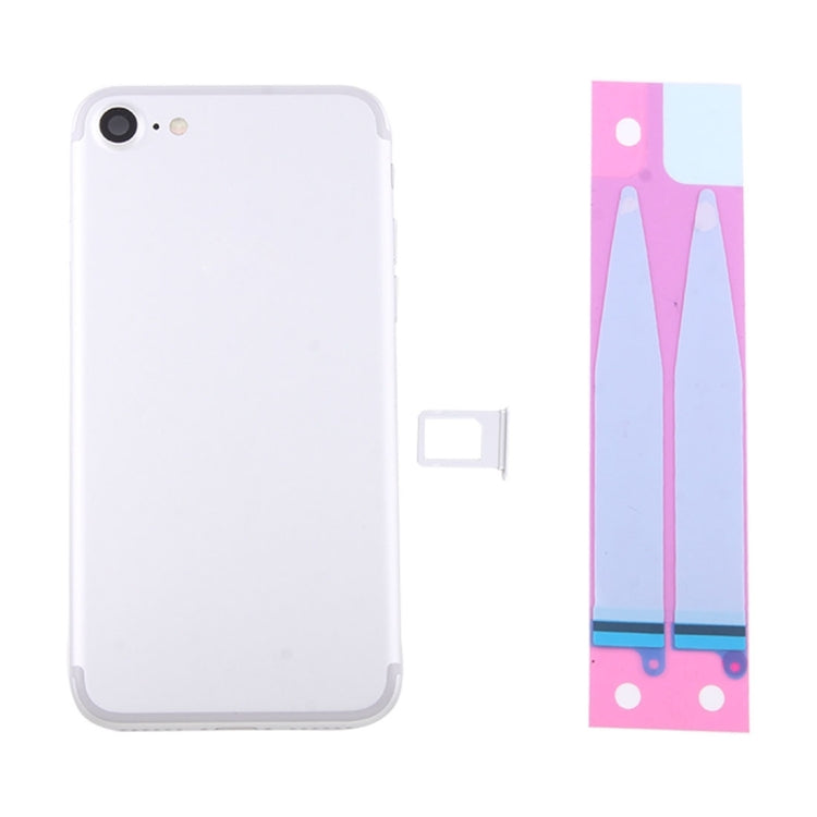 Battery Back Cover Assembly with Card Tray for iPhone 7(Silver) Eurekaonline