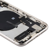 Battery Back Cover Assembly (with Side Keys & Power Button + Volume Button Flex Cable & Wireless Charging Module & Motor & Charging Port & Speaker Ringer Buzzer & Card Tray & Camera Lens Cover) for iPhone 11(White) Eurekaonline