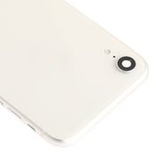 Battery Back Cover Assembly (with Side Keys & Speaker Ringer Buzzer & Motor & Camera Lens & Card Tray & Power Button + Volume Button + Charging Port + Signal Flex Cable & Wireless Charging Module) for iPhone XR(Silver) Eurekaonline