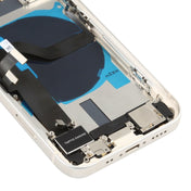 Battery Back Cover Assembly (with Side Keys & Speaker Ringer Buzzer & Motor & Camera Lens & Card Tray & Power Button + Volume Button + Charging Port & Wireless Charging Module) for iPhone 12 Mini(White) Eurekaonline