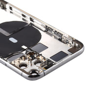 Battery Back Cover (with Side Keys & Card Tray & Power + Volume Flex Cable & Wireless Charging Module) for iPhone 11 Pro(Black) Eurekaonline
