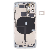 Battery Back Cover (with Side Keys & Card Tray & Power + Volume Flex Cable & Wireless Charging Module) for iPhone 11 Pro(Silver) Eurekaonline