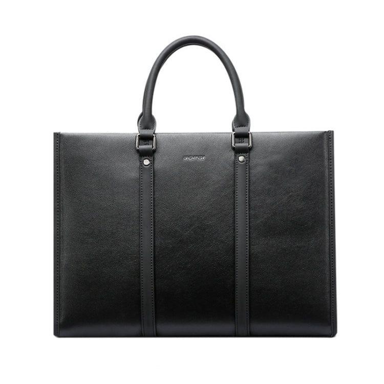 Bopai 11-98711 Multifunctional Business Waterproof Wearable Laptop Handbag(Black) Eurekaonline