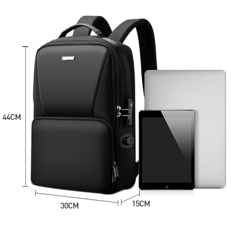 Bopai 61-02511 Business Travel Breathable Waterproof Anti-theft Man Backpack, Size: 30x15x44cm(Black) Eurekaonline