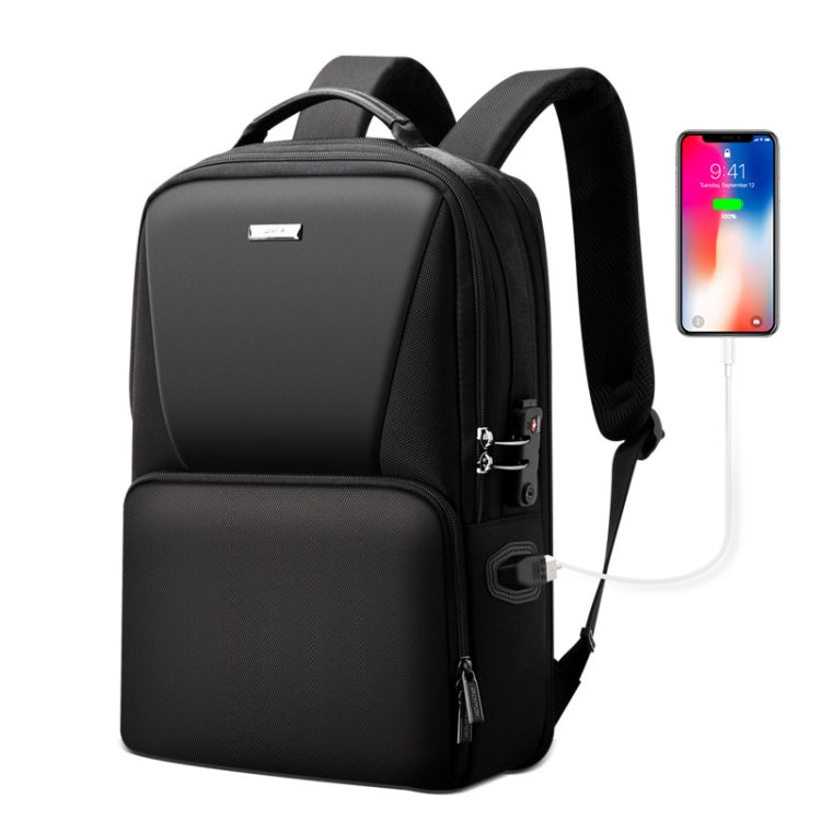 Bopai 61-02511 Business Travel Breathable Waterproof Anti-theft Man Backpack, Size: 30x15x44cm(Black) Eurekaonline