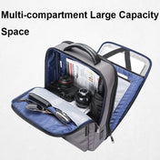 Bopai 61-121518 Multi-compartment Waterproof Expandable Backpack with USB Charging Hole(Black) Eurekaonline