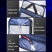 Bopai 61-121518 Multi-compartment Waterproof Expandable Backpack with USB Charging Hole(Black) Eurekaonline