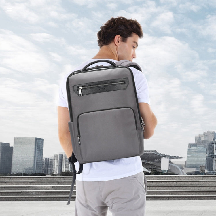 Bopai 61-121518 Multi-compartment Waterproof Expandable Backpack with USB Charging Hole(Dark Gray) Eurekaonline
