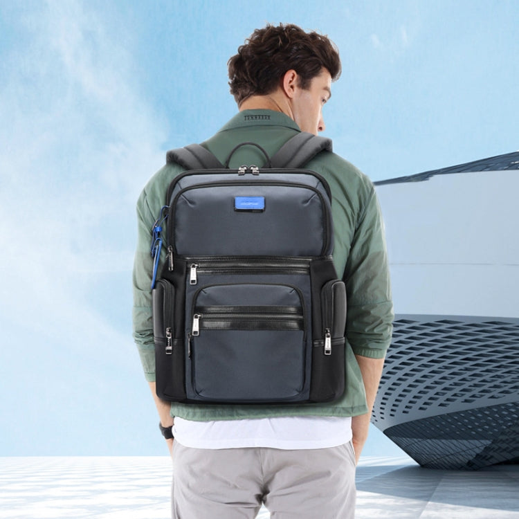 Bopai 61-121981 Multifunctional Anti-theft Laptop Business Backpack with USB Charging Hole(Navy Blue) Eurekaonline