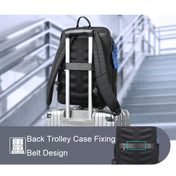 Bopai 61-121981 Multifunctional Anti-theft Laptop Business Backpack with USB Charging Hole(Navy Blue) Eurekaonline