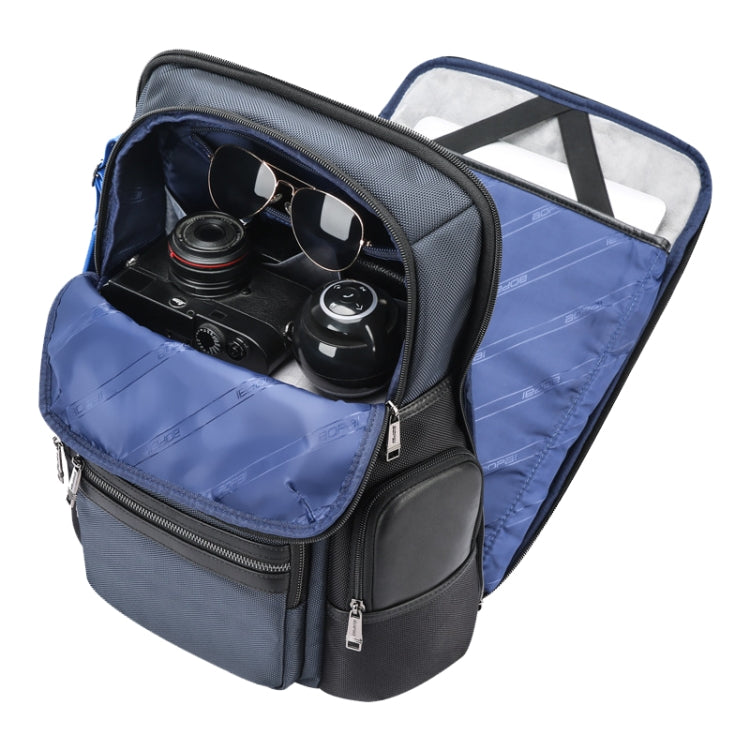 Bopai 61-121981 Multifunctional Anti-theft Laptop Business Backpack with USB Charging Hole(Navy Blue) Eurekaonline