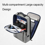 Bopai 61-68118 Multifunctional Wear-resistant Anti-theft Laptop Backpack with USB Charging Hole(Silver Gray) Eurekaonline