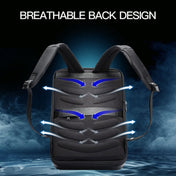 Bopai 61-93318A Hard Shell Waterproof Expandable Backpack with USB Charging Hole, Spec: Password (Black) Eurekaonline