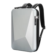 Bopai 61-93318A Hard Shell Waterproof Expandable Backpack with USB Charging Hole, Spec: Password (Silver) Eurekaonline