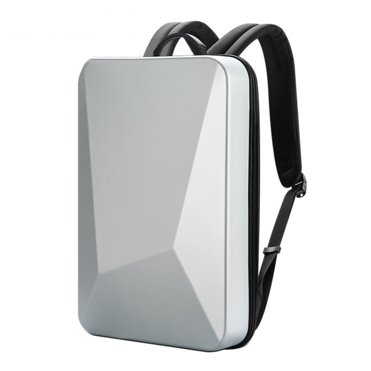 Bopai 61-93318A Hard Shell Waterproof Expandable Backpack with USB Charging Hole, Spec: Regular (Silver) Eurekaonline