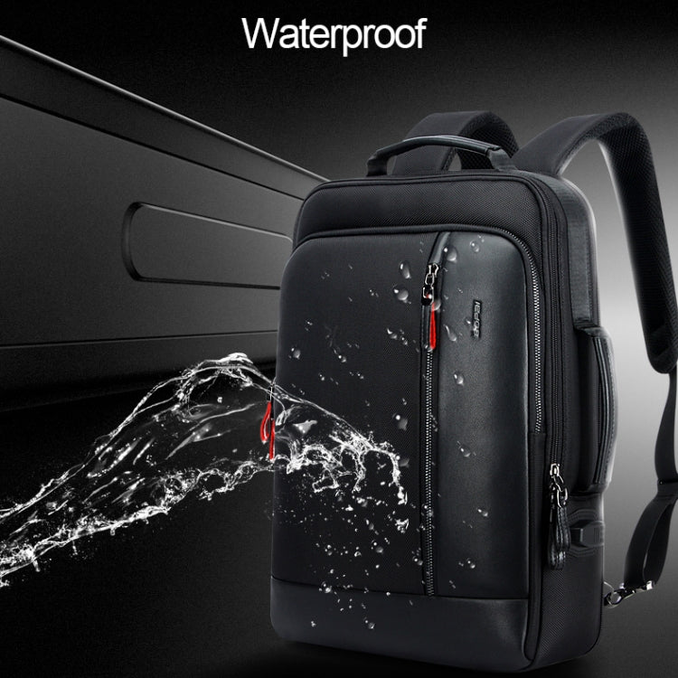 Bopai 751-006641 Large Capacity Business Fashion Breathable Laptop Backpack with External USB Interface, Size: 30 x 15 x 44cm(Black) Eurekaonline