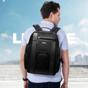 Bopai 851-008821 Outdoor Breathable Waterproof Anti-theft Large Capacity Double Shoulder Bag,with USB Charging Port, Size: 36x17x41.5cm (Black) Eurekaonline
