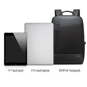 Bopai 851-009911 Business Anti-theft Waterproof Large Capacity Double Shoulder Bag,with USB Charging Port, Size: 30.5x13x45cm (Black) Eurekaonline