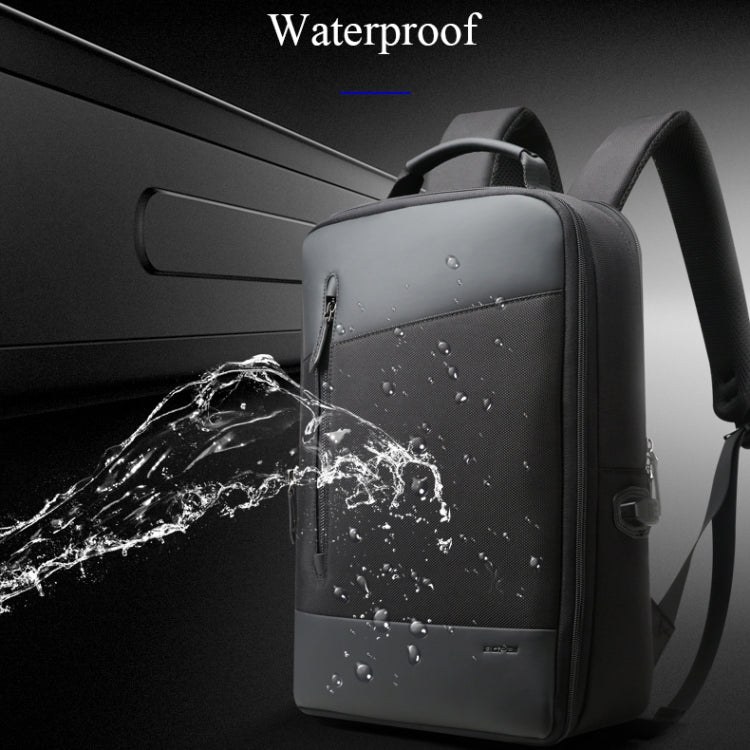 Bopai 851-009911 Business Anti-theft Waterproof Large Capacity Double Shoulder Bag,with USB Charging Port, Size: 30.5x13x45cm (Black) Eurekaonline