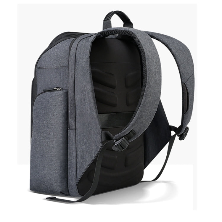 Bopai 851-010128 Business Anti-theft Waterproof Large Capacity Double Shoulder Bag,with USB Charging Port, Size: 34x19x43cm (Black) Eurekaonline