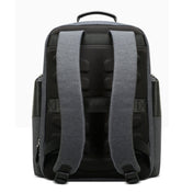 Bopai 851-014318 Fashion Outdoor Breathable Waterproof Anti-theft Three-layer Large Capacity Double Shoulder Bag,with USB Charging Port, Size: 31x17x44cm(Grey) Eurekaonline