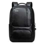 Bopai 851-023911 Top-grain Leather Business Breathable Anti-theft Man Backpack, Size: 28x18x42cm(Black) Eurekaonline
