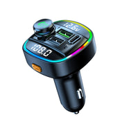 C22 Car Bluetooth 5.0 FM Transmitter LED Light Voltage Display QC 3.0 PD Charger Eurekaonline