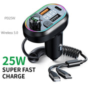 C29 Car Bluetooth 5.0 FM Transmitter  Car MP3 Player Fast Charge U Disk Lossless Music Player Eurekaonline