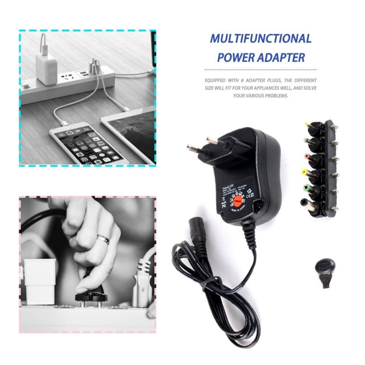 C5 3-12V 12W Adjustable Voltage Regulated Switch Power Supply Power Adapter Multifunction Charger With DC Tips(US Plug) Eurekaonline
