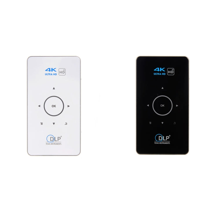 C6 2G+16G Android Smart DLP HD Projector Mini Wireless Projector， US Plug (Black) Eurekaonline