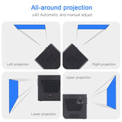 C80 DLP portable HD Projector 120-inch Giant Screen Projector Blu-ray 4K, Android 7.1.2, 2GB + 16GB US Plug Eurekaonline