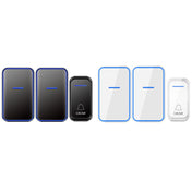 CACAZI A68-2 One to Two Wireless Remote Control Electronic Doorbell Home Smart Digital Wireless Doorbell, Style:EU Plug(Black) Eurekaonline
