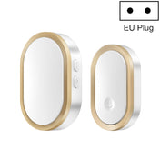 CACAZI A99 Home Smart Remote Control Doorbell Elderly Pager, Style:EU Plug(Golden) Eurekaonline