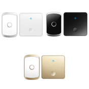 CACAZI FA50 1 For 1 Push-button Self-generating Wireless Doorbell, Plug:EU Plug(Black) Eurekaonline