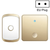CACAZI FA50 1 For 1 Push-button Self-generating Wireless Doorbell, Plug:EU Plug(Gold) Eurekaonline