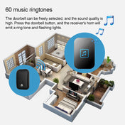 CACAZI FA86 Self-Powered Smart Home Wireless Doorbell, EU Plug(White) Eurekaonline