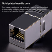 CAT.6 Shielded Pass-through Network Module, Dual Ports Panel + Shielded Pass-through (Grey) Eurekaonline