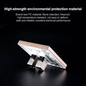 CAT.6 Shielded Pass-through Network Module, Dual Ports Panel + Shielded Pass-through + Telephone Socket (Gold) Eurekaonline